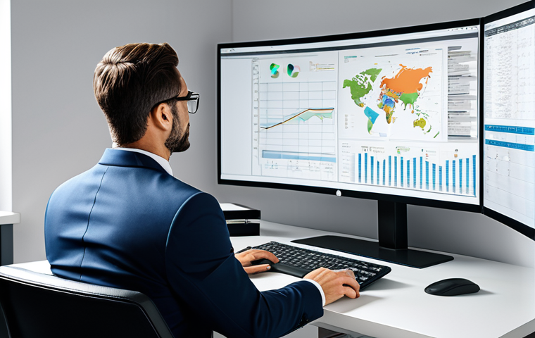 ** A professional project manager in a modest office setting, reviewing a Gantt chart on a large monitor, fully clothed in a business suit. The environment includes a clean desk, organized files, and a calm, focused atmosphere. Appropriate attire, safe for work, perfect anatomy, natural proportions, professional photography, high quality.

**